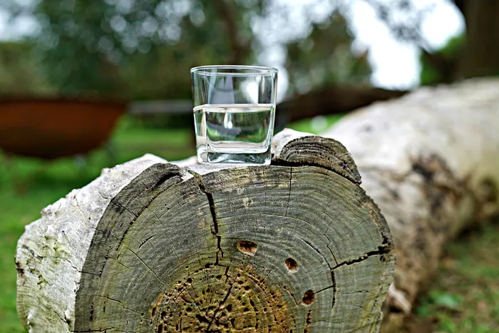 一杯水, 茶点, 切碎的树干, 伐木工人, 乡村生活, 农村, 树桩, 树