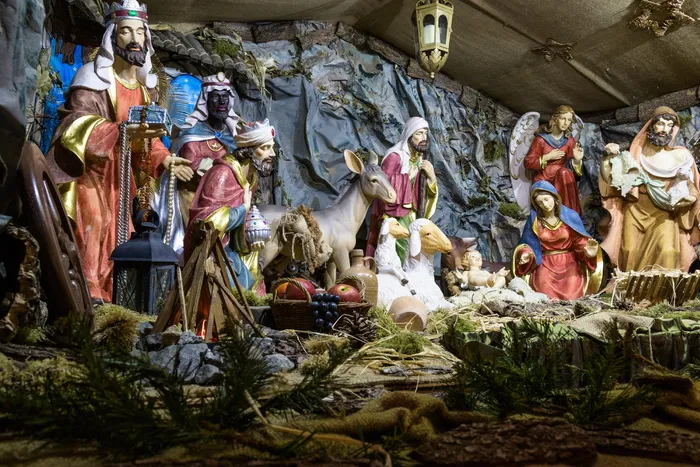 耶稣诞生场景雕像，人类，宗教，婴儿床，耶稣诞生场景，圣诞婴儿床人物，人物