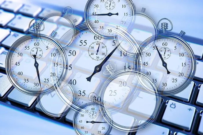 秒表，齿轮，键盘，工作，工作时间，时间，管理，时间管理