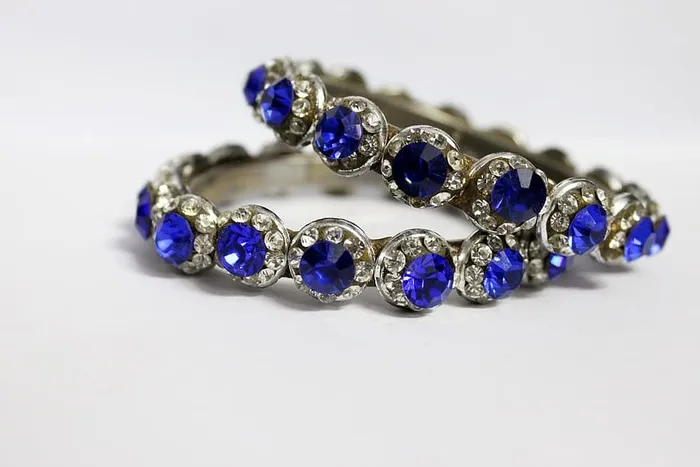 双，银色，蓝色，宝石戒指，珠宝，宝石，珍贵，奢侈品