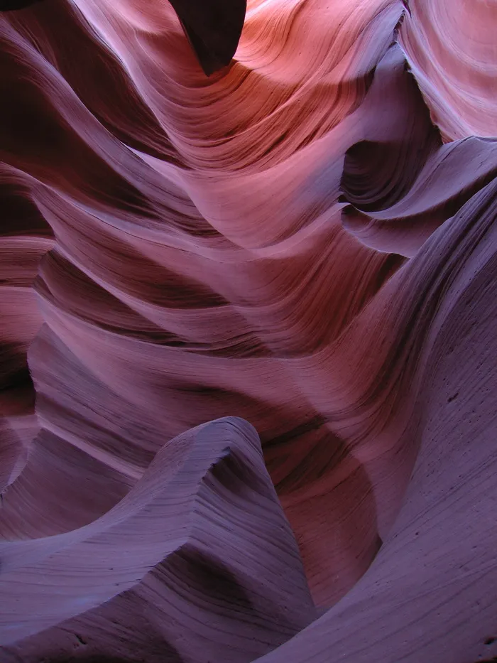 狭缝峡谷，下羚羊峡谷，亚利桑那州，光，影，彩色，侵蚀，纳瓦霍