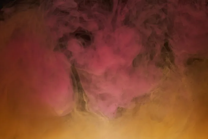 抽象，墨水，橙色，粉色，烟，云，深色，液体