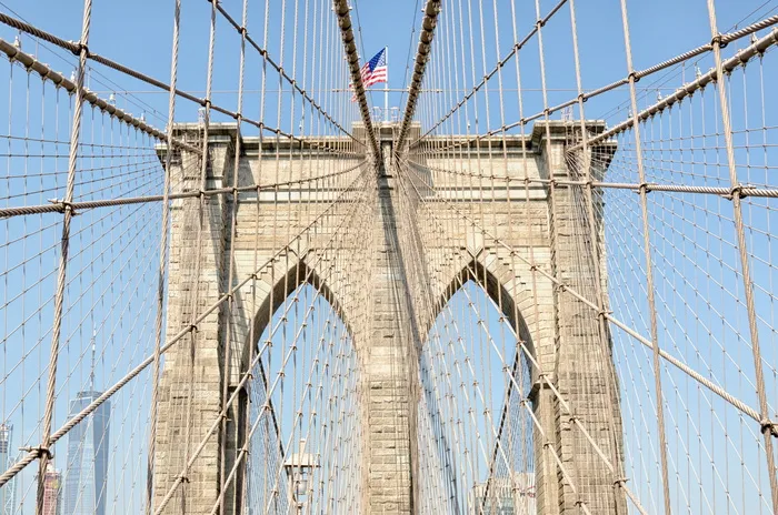 纽约，布鲁克林大桥，美国，美利坚合众国，纽约，标志性，美国纽约市