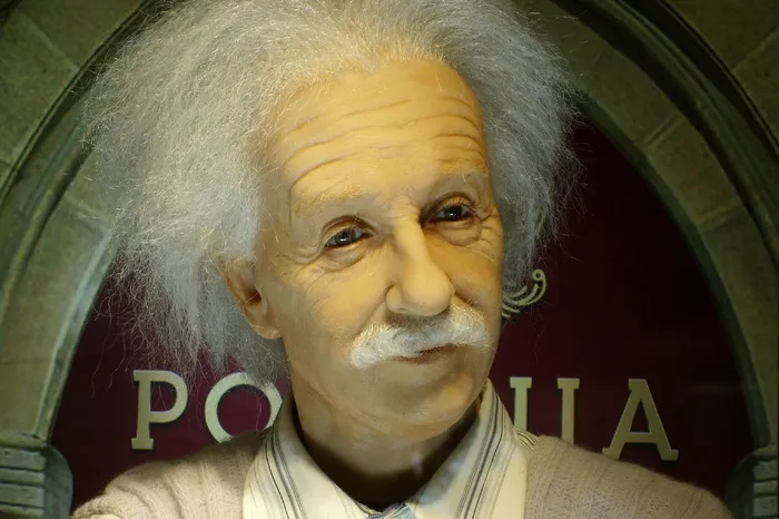 爱因斯坦，博物馆，蜡像，成人，肖像，头像，老年人，一人