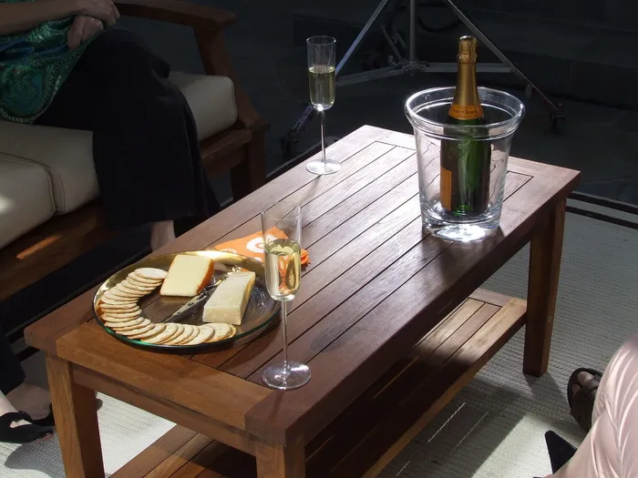 棕色，木制，中桌，柚木，咖啡桌，桌子，葡萄酒，柚木桌，葡萄酒
