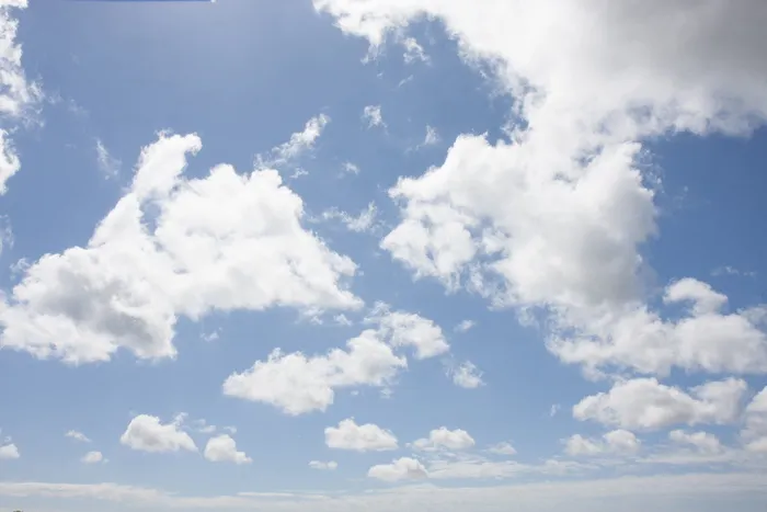 灵气云，云，天空，蓝色，白色，蓬松，天空云，蓝天云