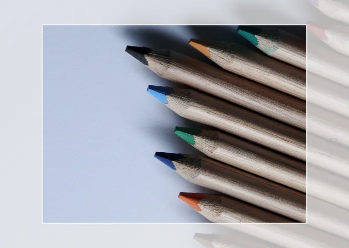 描绘，铅笔，棕色，彩色，彩色铅笔，办公室，彩色，彩色铅笔
