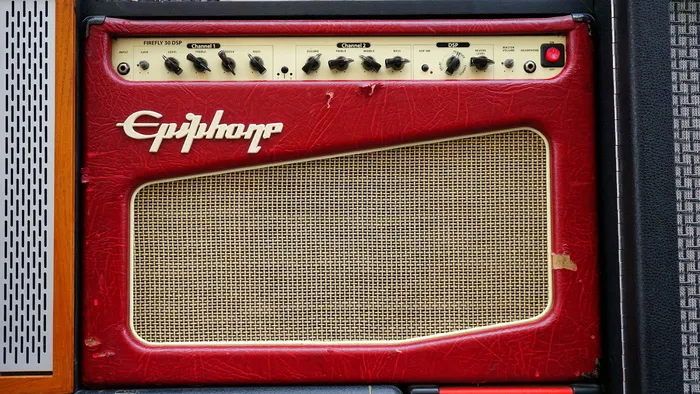 红色, Epiphone 吉他放大器, 音乐, 放大器, 声音, 设备, 音频, 专业