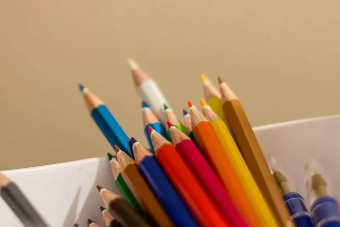 艺术，特写，彩色，彩色，彩色，蜡笔，绘画，幼儿园