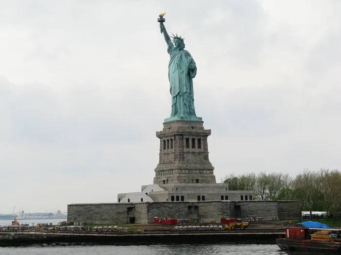 自由女神像，纽约，曼哈顿，海港，建筑，地标，自由女神像