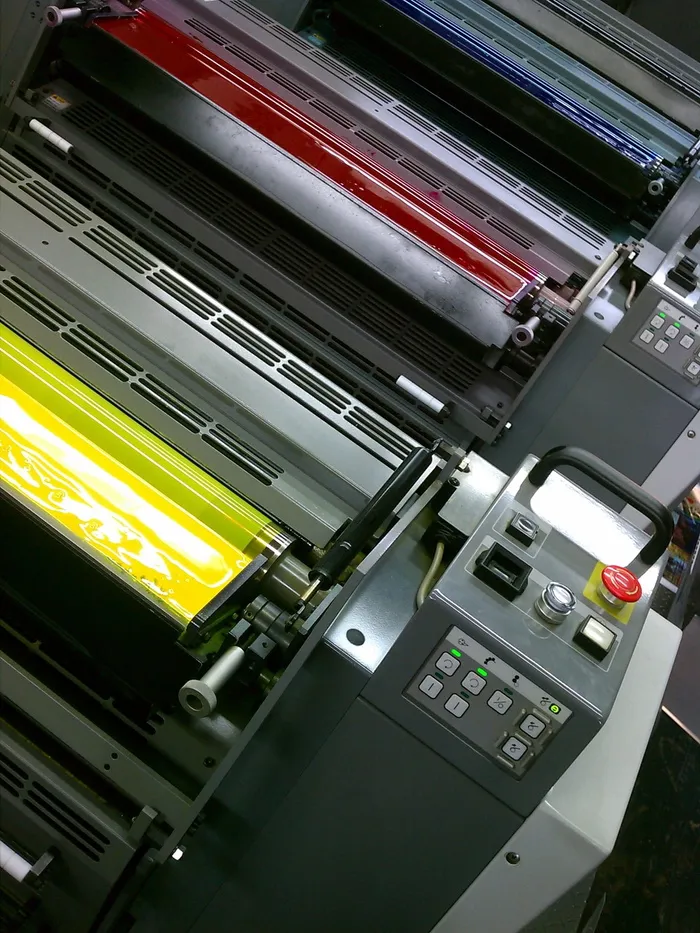 黑色、灰色、防水油布打印机、打印、彩色、彩色、胶印、印刷机