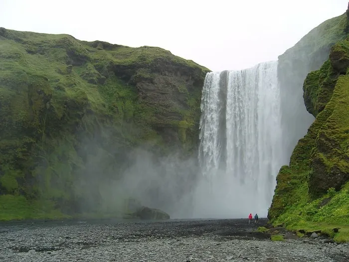 冰岛，瀑布，风景，自然，巨大，令人印象深刻，自然的力量，水