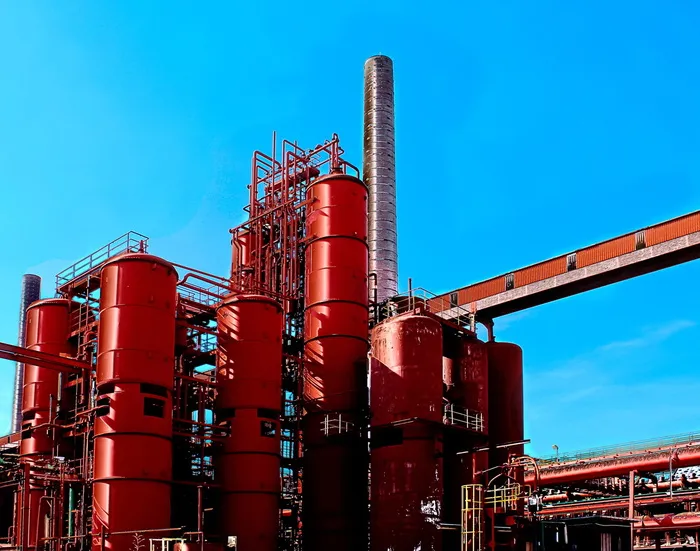 储存silios，工业，污染，杜伊斯堡，工业工厂，烟囱，红色，工厂