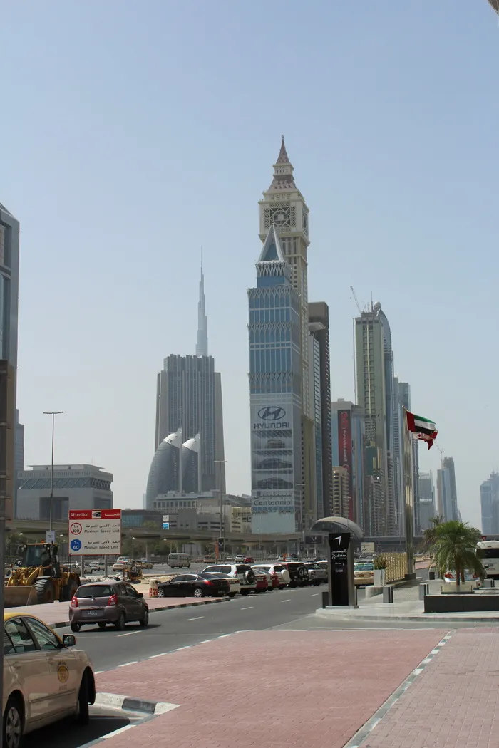 迪拜, 摩天大楼, 哈利法塔, 天空, 建筑外观, 建筑结构, 建筑