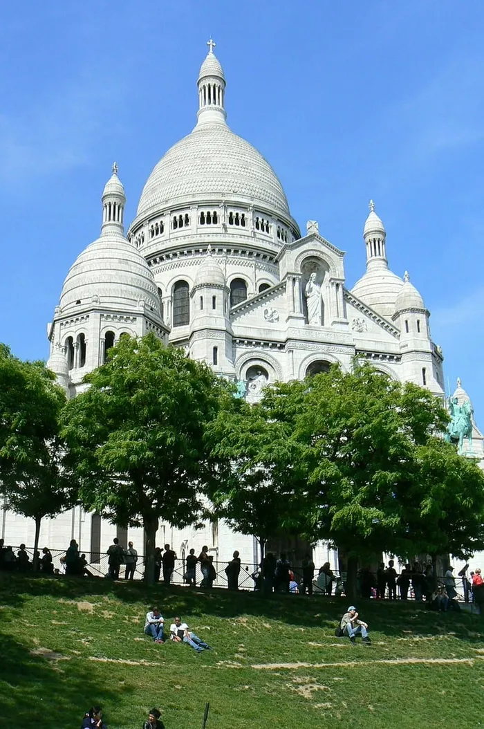 大教堂、圣心大教堂、圣心大教堂、蒙马特、纪念碑、穹顶、巴黎、建筑外部