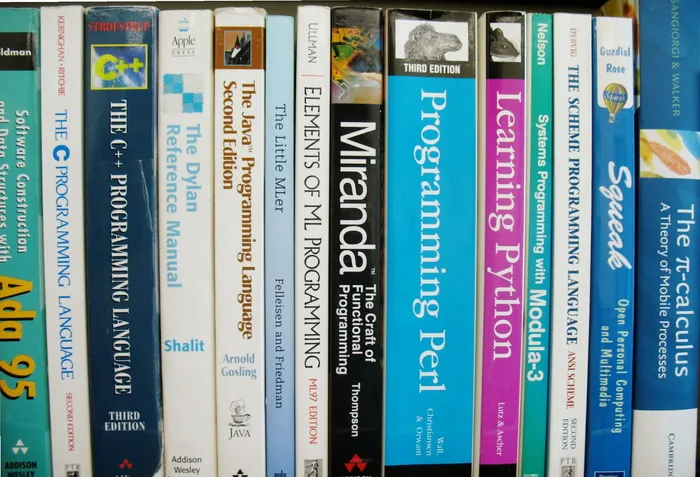 书籍，书架，计算机科学，程序设计，计算机语言，专业文献，文本，数字
