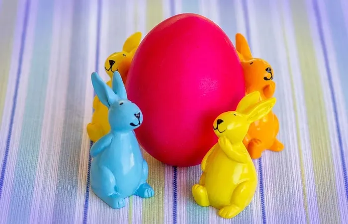 复活节，复活节兔子，复活节彩蛋，彩蛋，兔子，春天，可爱，耳朵