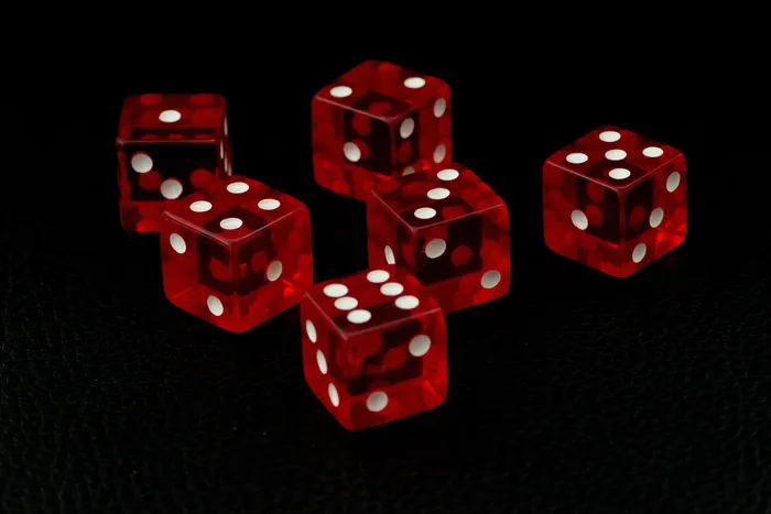 立方体、红色、水晶光学、赌博、骰子、颜色、赢、玩