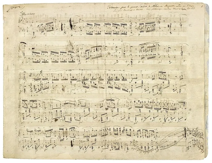 音符插图，肖邦，音乐，音符板，作曲，作曲家，1842年，波兰舞曲