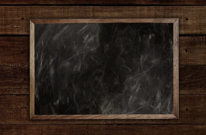 学校，黑板，空的，石板，黑板，粉笔，写字板，涂污