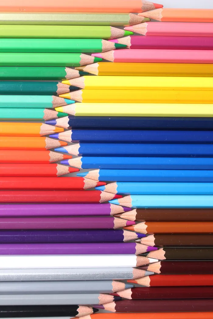 堆，分类，铅笔，颜色，铅的颜色，铅笔，绘画，工具包