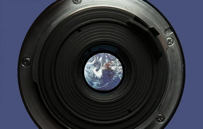 镜头，地球，地球仪，焦距，相机，地球，地球仪，照片，透视