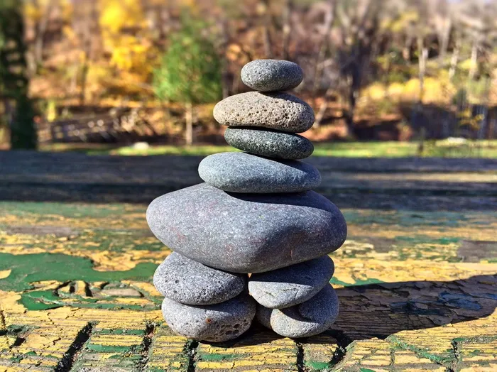 岩石，堆叠，平衡，堆叠，自然，禅宗般，石头物体，卵石