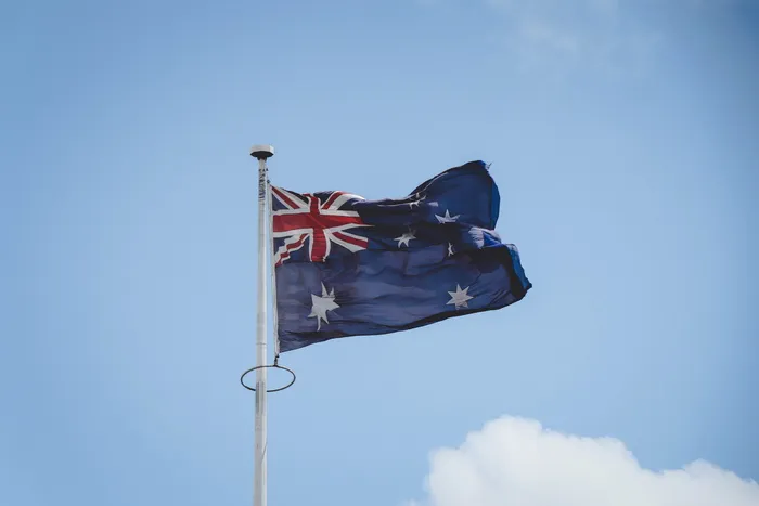 行政、蓝天、国家、日光、民主、选举、澳大利亚国旗、旗杆