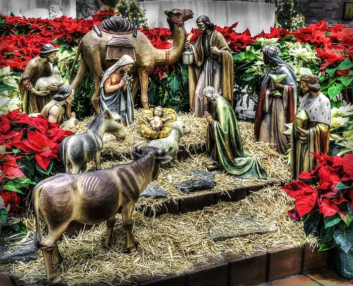 耶稣诞生场景、陶瓷、雕像、耶稣诞生、马槽、圣诞节、耶稣、宗教