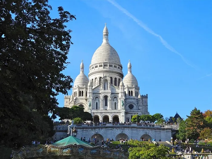 巴黎圣心教堂蒙马特建筑地标法国教堂建筑