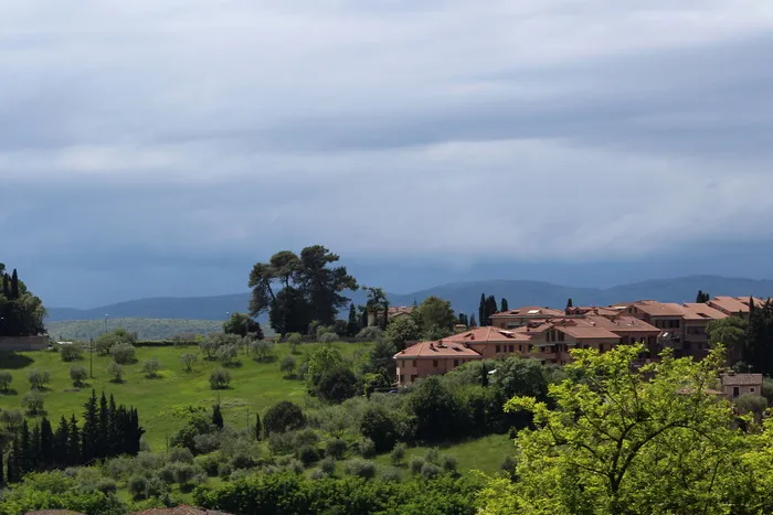 基安蒂，意大利，基安蒂的灰色，多云，风景，天空，葡萄园，植物