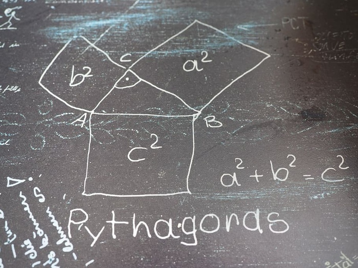 毕达哥拉斯定理公式毕达哥拉斯数学形式三角形平方根直角斜边 菜鸟图库