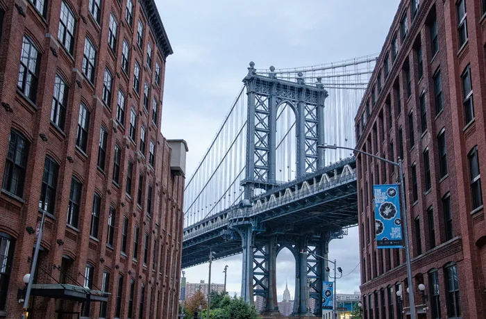 小飞象，美国，布鲁克林，大桥，大楼，纽约市，曼哈顿大桥，美国