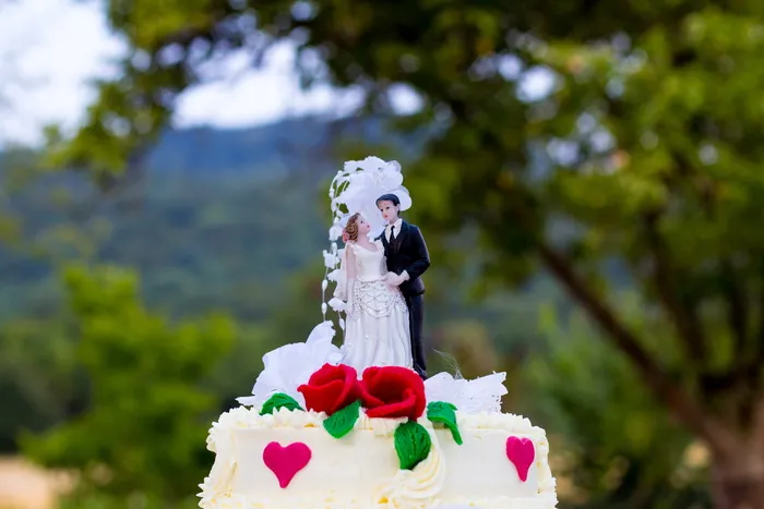婚礼，蛋糕，结婚，婚礼蛋糕，装饰，甜蜜，杏仁糖，爱