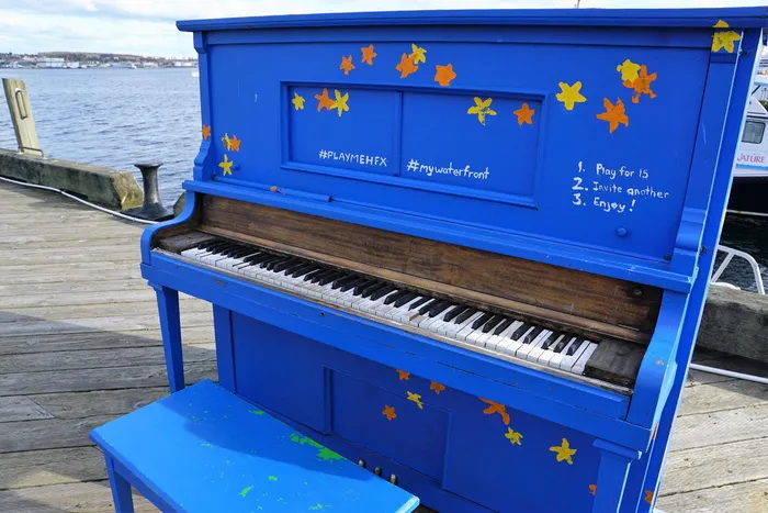 钢琴、音乐、加拿大港口、蓝色、mywaterfront、哈利法克斯、大西洋