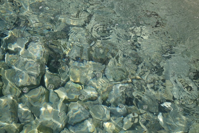 清澈水新鲜纯净透明气泡全框架背景