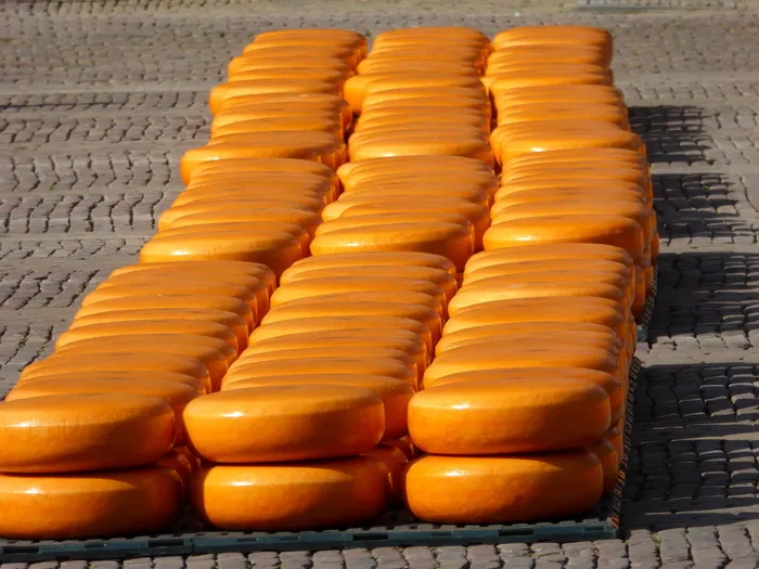 Alkmaar，奶酪市场，Gouda，奶酪，黄色，称重，贸易，面包