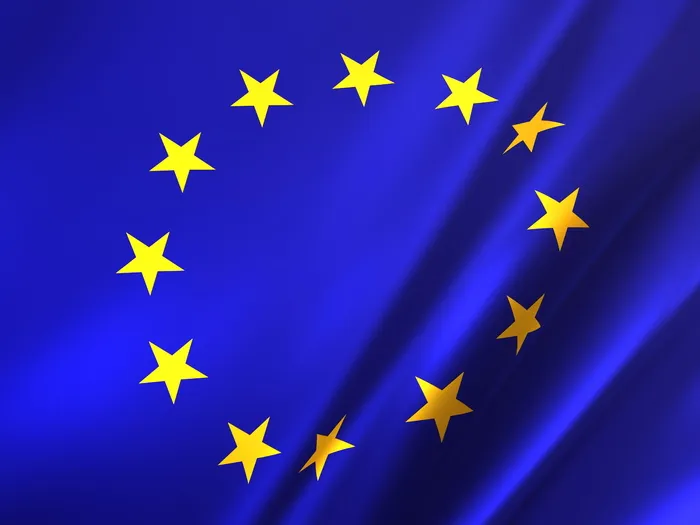 蓝色，黄色，星印国旗，欧盟，国旗，欧洲，欧洲，欧盟