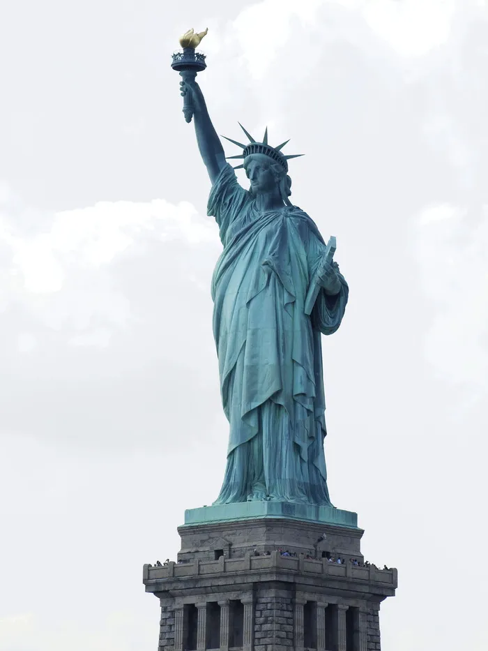 自由女神像，自由女神像自由女神像地标，美国，多姆，纪念碑