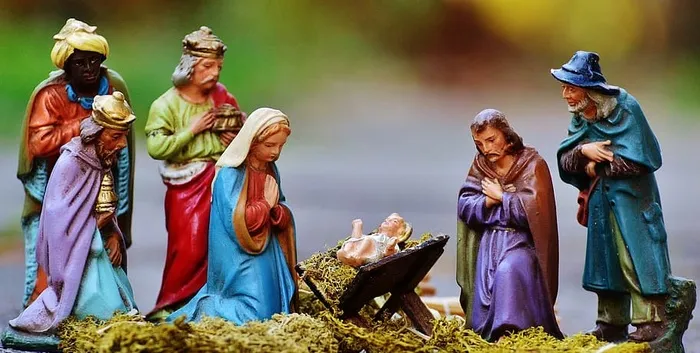 耶稣诞生雕像，圣诞婴儿床雕像，圣诞节，工艺品，耶稣诞生场景，婴儿床，圣诞老人，玛丽亚
