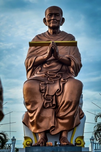 泰国阿育哈亚的泰国僧侣