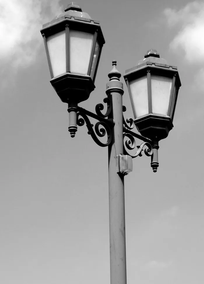 灯柱，街灯，装饰，古董，灯柱，路灯，照明，复古