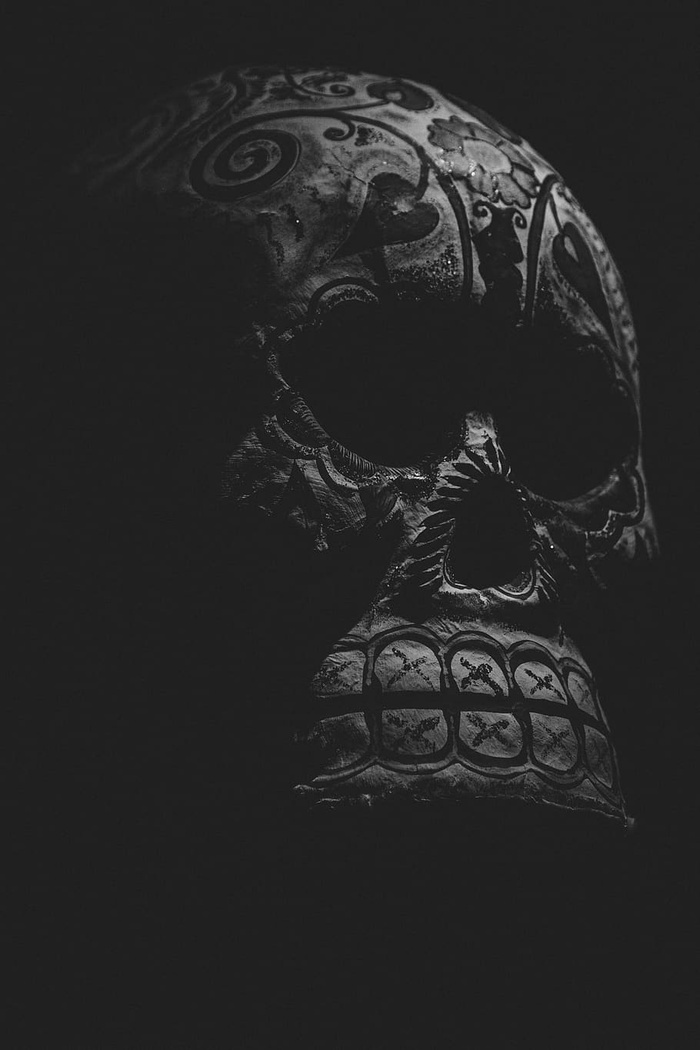 骷髅死亡日卡拉维塔斯德阿祖卡尔单色黑白艺术与工艺表现创造力