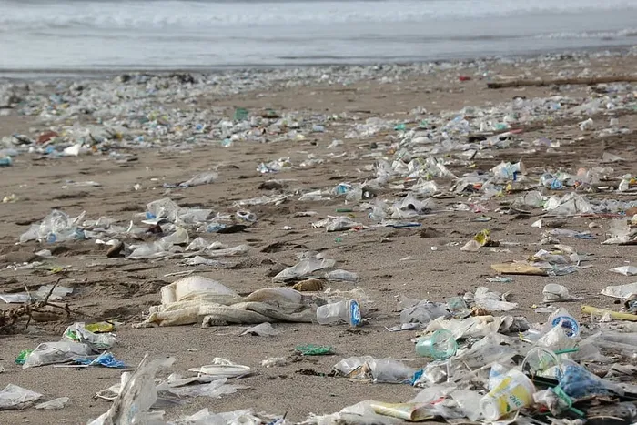 垃圾堆、垃圾、海岸、白天、环境、海滩、污染、废物