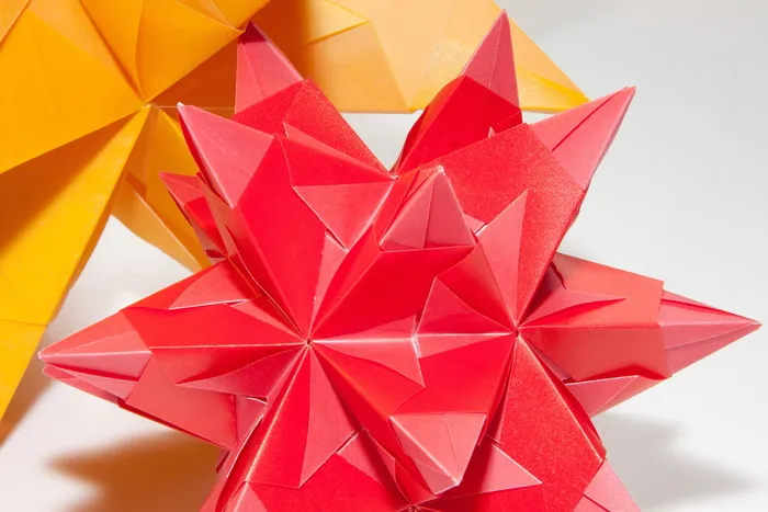 折纸, 折纸艺术, 折叠, 3 维, 对象, 明星, 大, 小