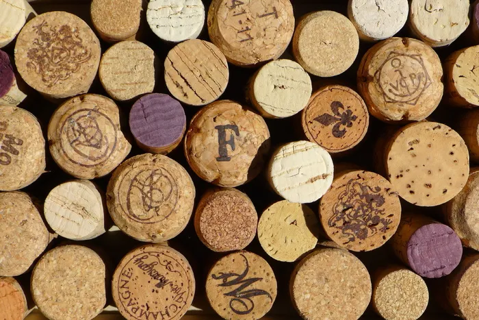 棕色，软木盖，软木，葡萄酒，葡萄酒厂，红色，宏观，木材