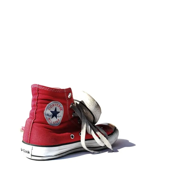 双，红白相间，匡威，全明星，高帮运动鞋，匡威，鞋，运动鞋