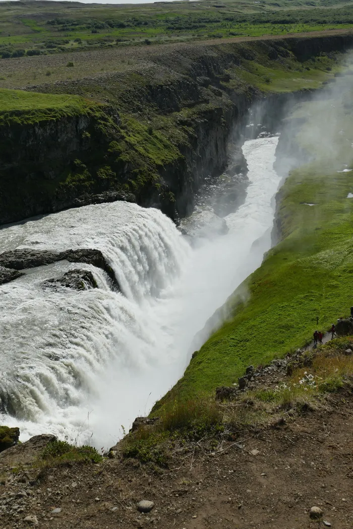 冰岛，海鸥湾，瀑布，风景，大自然，巨大的，自然的力量，水