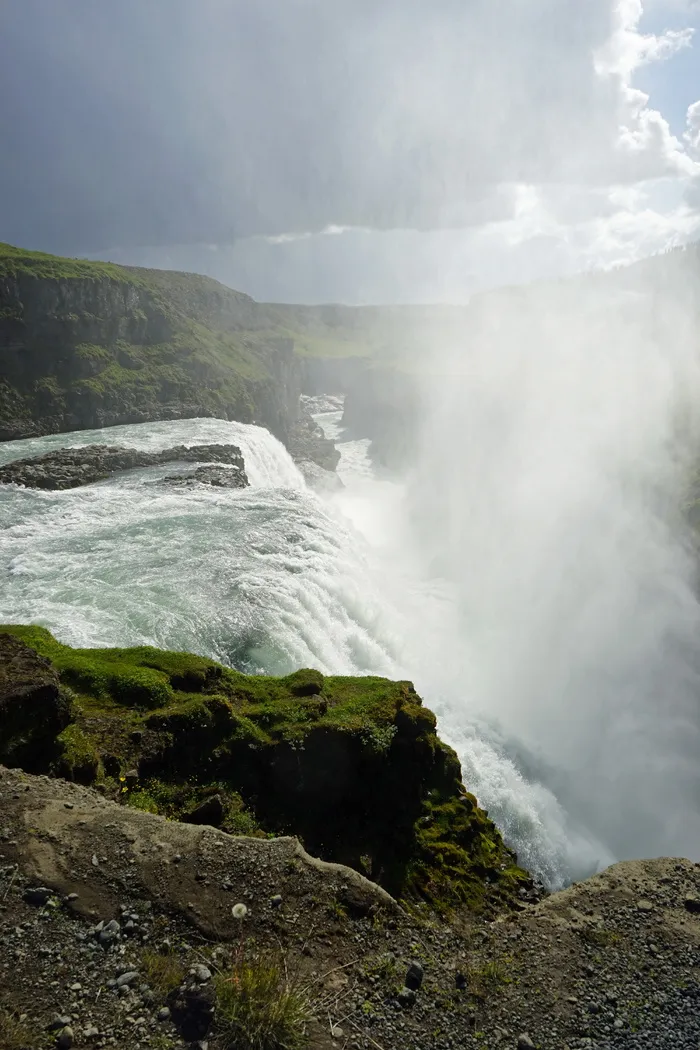 鸥佛斯，瀑布，冰岛，大自然的力量，巨大，景观，自然，水
