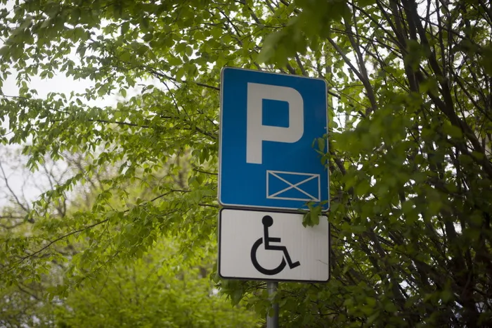 停车，残疾人，残疾人，轮椅，标志，符号，残疾人，公园